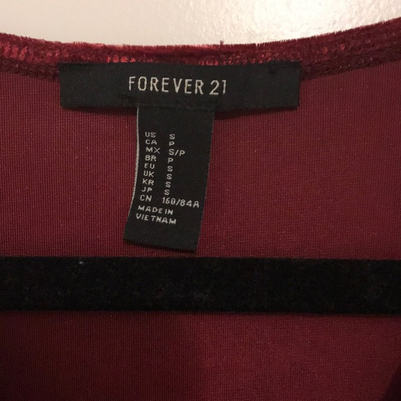 Red Velvet Mini Dress - Picture 2 of 4